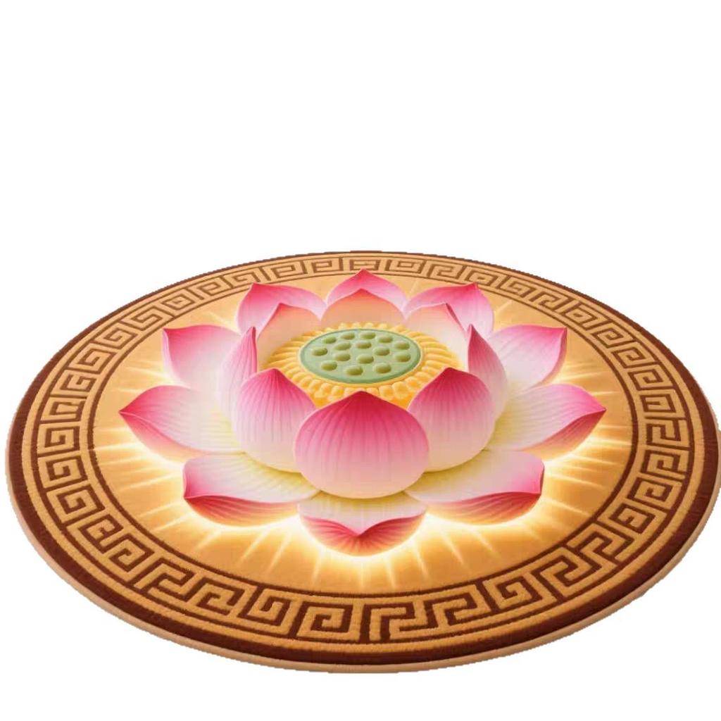 Lotus Meditation Floor Mat - Zen Kneeling Cushion for Home or Temple