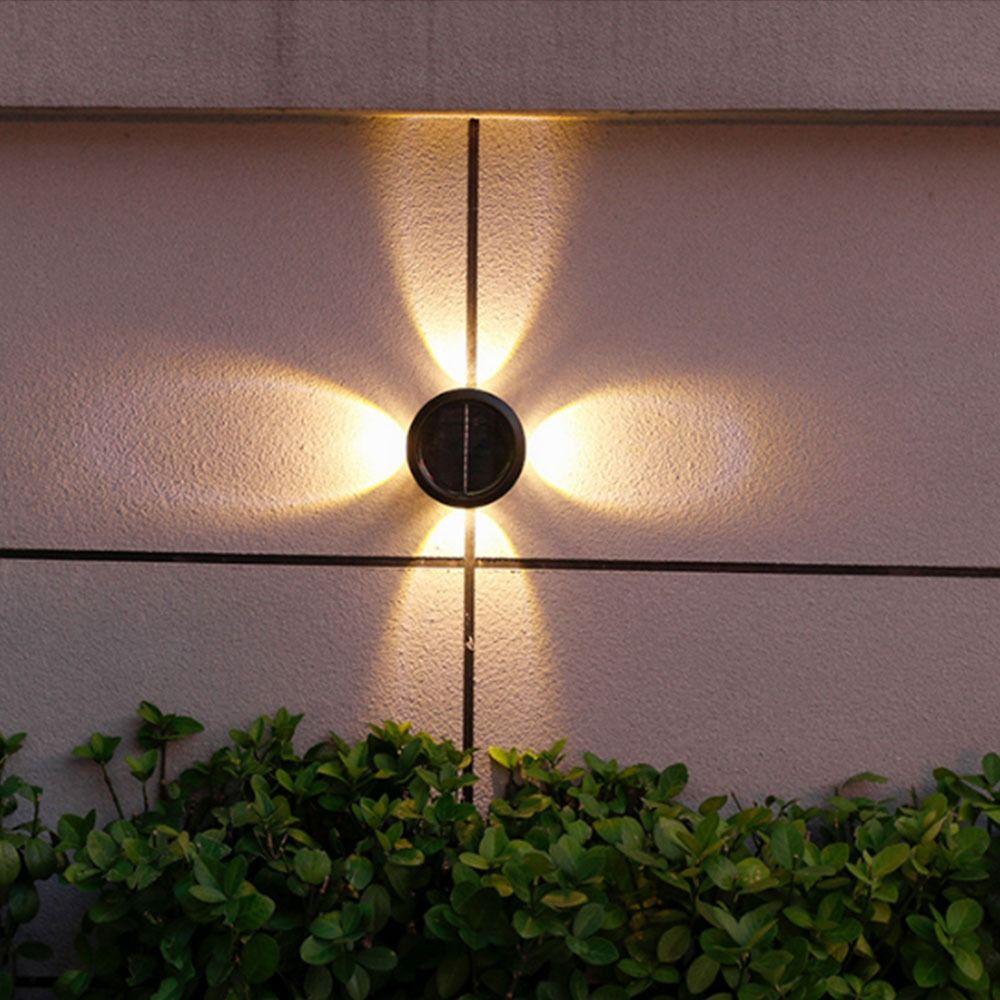 Waterproof Solar Wall Lamp Solar Powered LED Light Outdoor Wall Light Smart Light Control Garden Fence Light Balcony