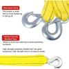 5M/8M Car Tow Cable Heavy Duty 5Ton/8Ton Trailer Rope Towing Pull Rope Strap Hooks Van Road Recovery Car Accessories Secure Lock