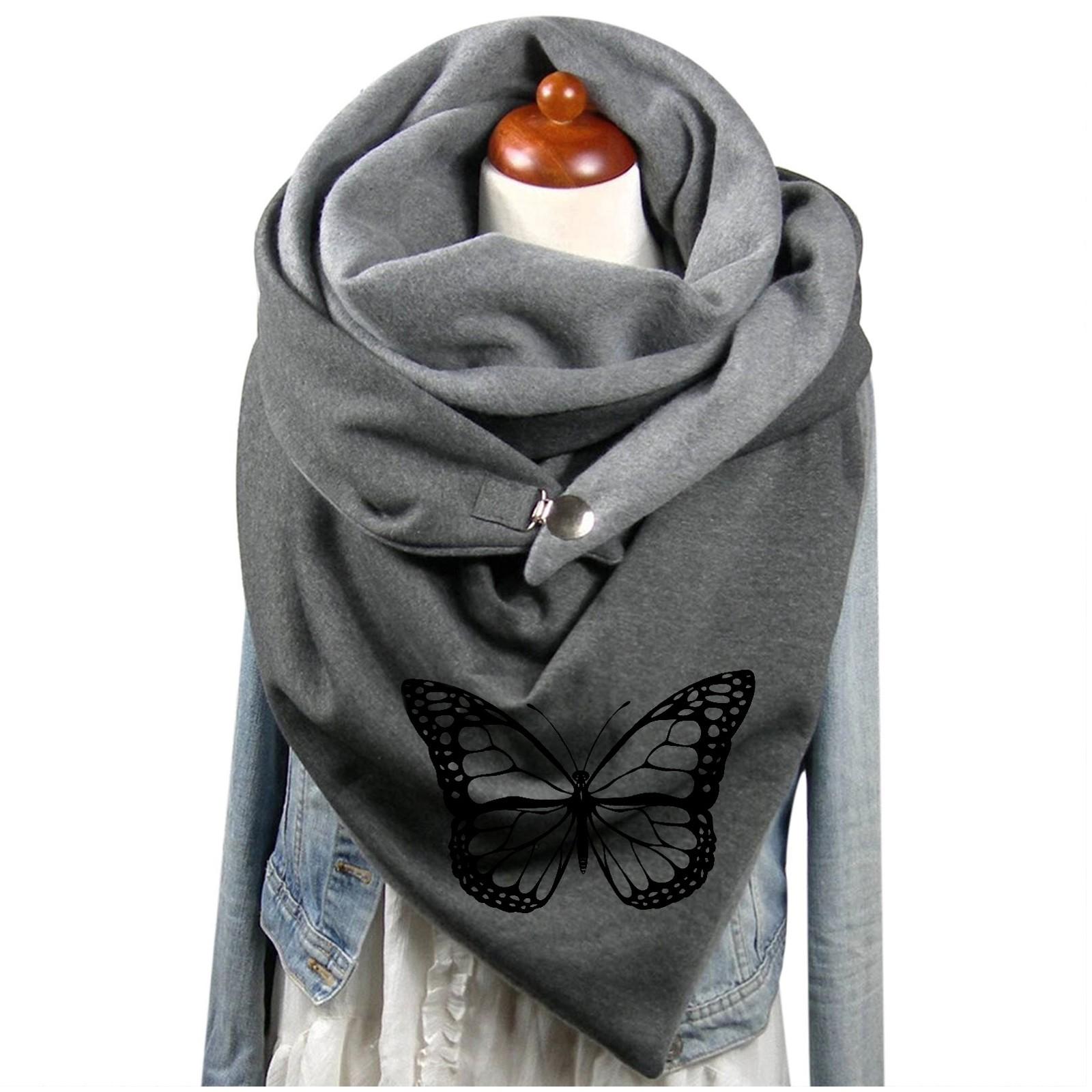 

1 шт., женский шарф с принтом, модный женский многоцелевой платок в стиле ретро, ​​шарф Free чёрный