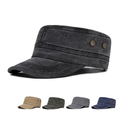 Herren flache Kappe Baumwollkappe Sonnenschutzmütze