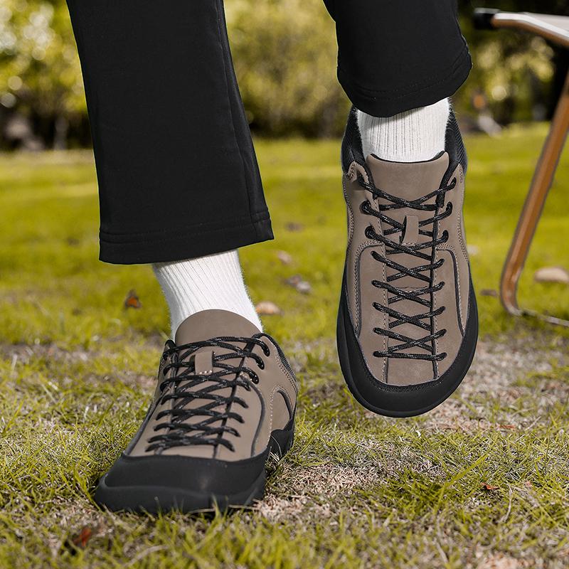 Spring /Autumn Running Sports Shoes Men's Thick Bottom Color Hot-selling Women's Shoes Outdoor Wide-Toe Shoes, Large-Size Hiking Couples' Shoes