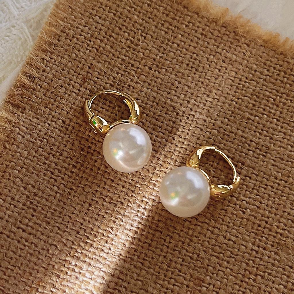 

Shi Jia 14K Gold-Plated Blogger Style Textured Earrings