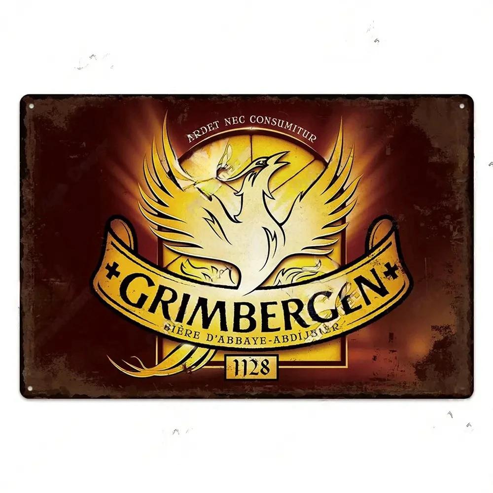 Retro Belgium Beer Brand Poster Vintage Sign Metal Sign Decorative Plaque for Room Bar Pub Man Cave Club Wall Decoration