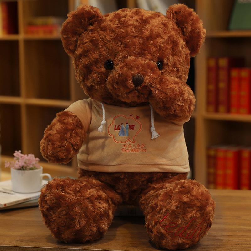 Clothes Teddy Bear Doll Plush Teddy Bear Sweater Hug Bear Doll Girl Soothing Ragdoll