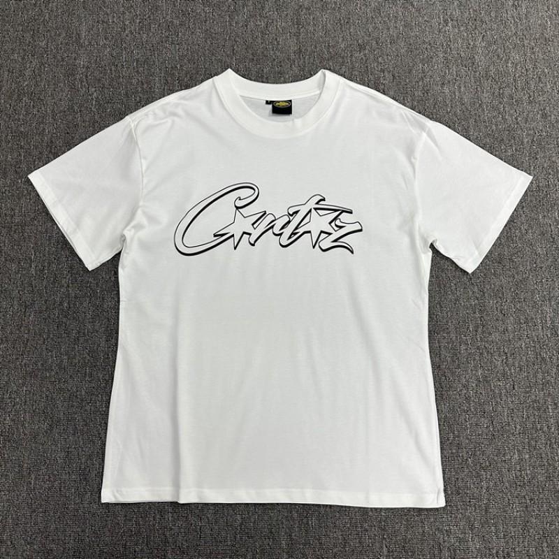 CORTEIZ Short Sleeve T-Shirt Men Women American Street Style Graphic Print 4 Styles Casual Teen Tee