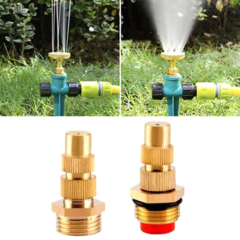 Heavy Duty Twist Hose Nozzle Adjustable 1/2 Jet Sweeper Nozzle for Car Wash Watering Gardens High Pressure Brass Nozzle