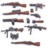 WW2 Military Weapons Soldiers Minifigure British Soviet Army Building Blocks Rifles Submachine Thomas 98K Gun Bricks Toy
