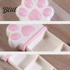Daily Medication Organizer Portable Pill Box Cute Cat Paw Design