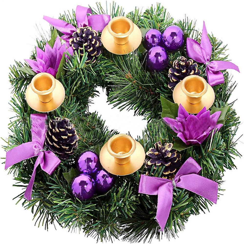 Weihnachtskranz Kerzenhalter Tischkränze Kerzenhalter Weihnachtstischmitte Dekoration Kerzenhalter Kranz Für