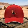 Black Cat Sitting On Moon With Stars Baseball Cap Unisex Adjustable Outdoor Curved Brim Hat