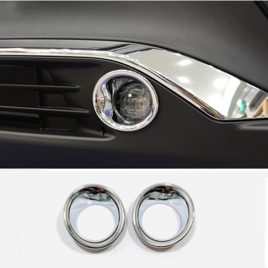 Chrome Front Fog Light Lamp Cover Trim for Toyota Venza Accessories