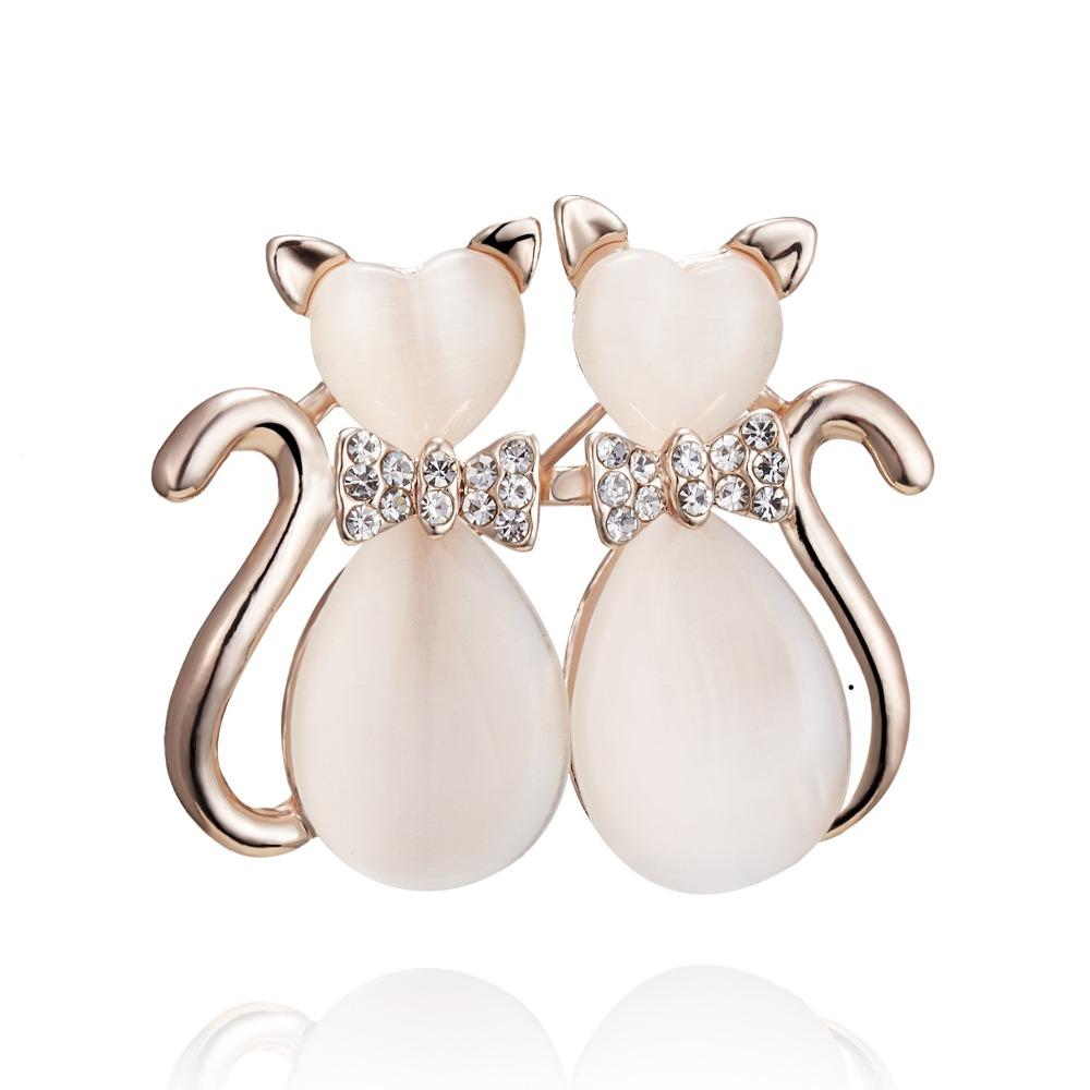 Sparkling Rhinestone Animal Pins Luxury Lapel Pins Rhinestone Brooches  Gift Giving