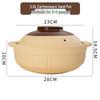 GOWKE Ceramic Clay Casserole Pot for Stovetop Cooking