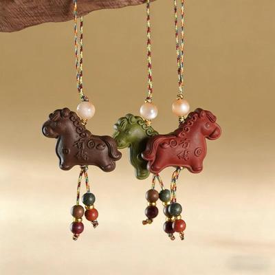 Year of the Horse Zodiac Incense Blend Keychain & Pendant – New Year Gift & Live Broadcast Favorite