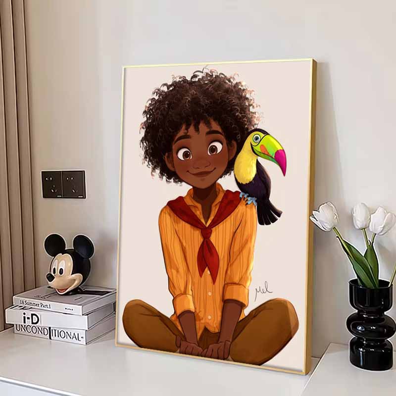 Disney 5D DIY Diamond Painting An Illustration By Antonio Marigold of Full House of Magica Cartoon-style Fulldiamond Mosaic Art Wall Decoration Set