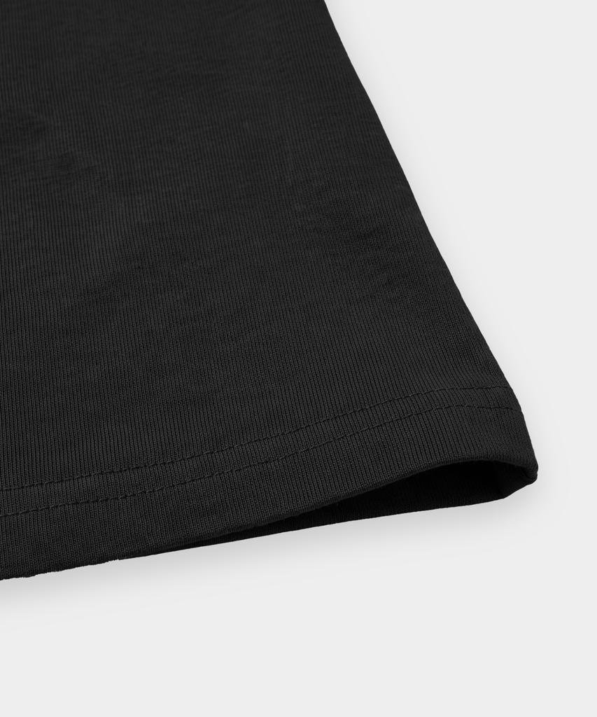 EUGGEN Open Slit Boat Neck Long Sleeve_Black