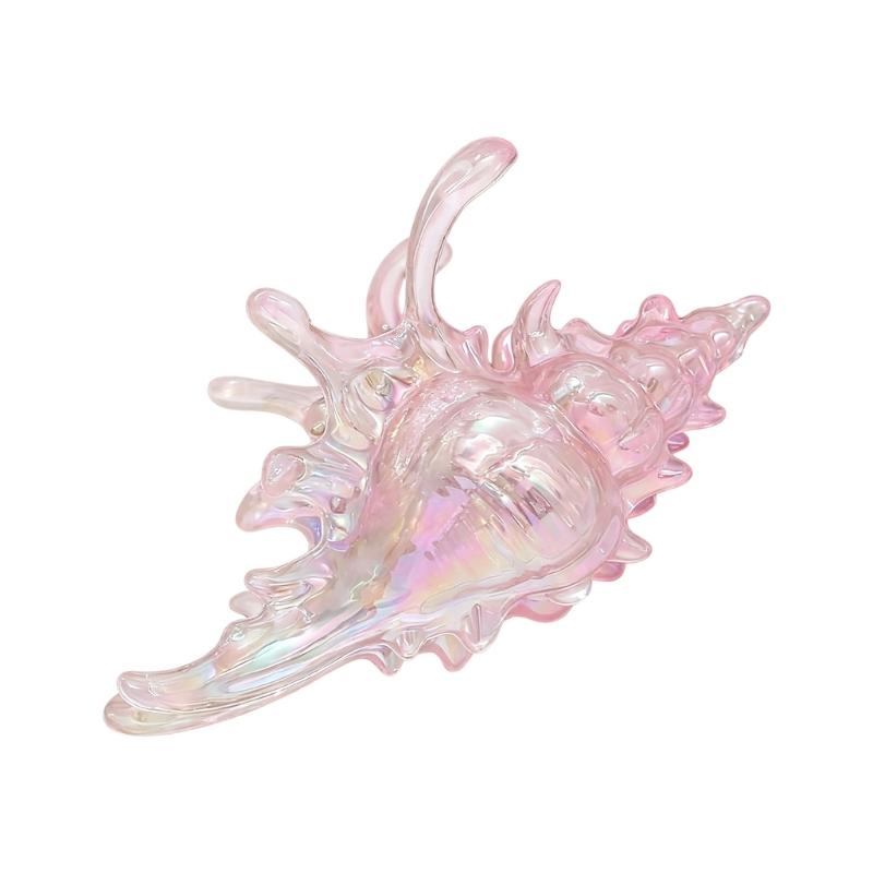 Stylish Spirals Hair Claw Clip Crystals Clear Acrylic Hair Clasp for Daily Use Secure Hold Gentle On Scalp