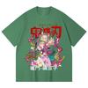 230 Gsm 100% Cotton Demon Slayer V72 Nezuko Print Unisex Heavy Cotton T Shirt