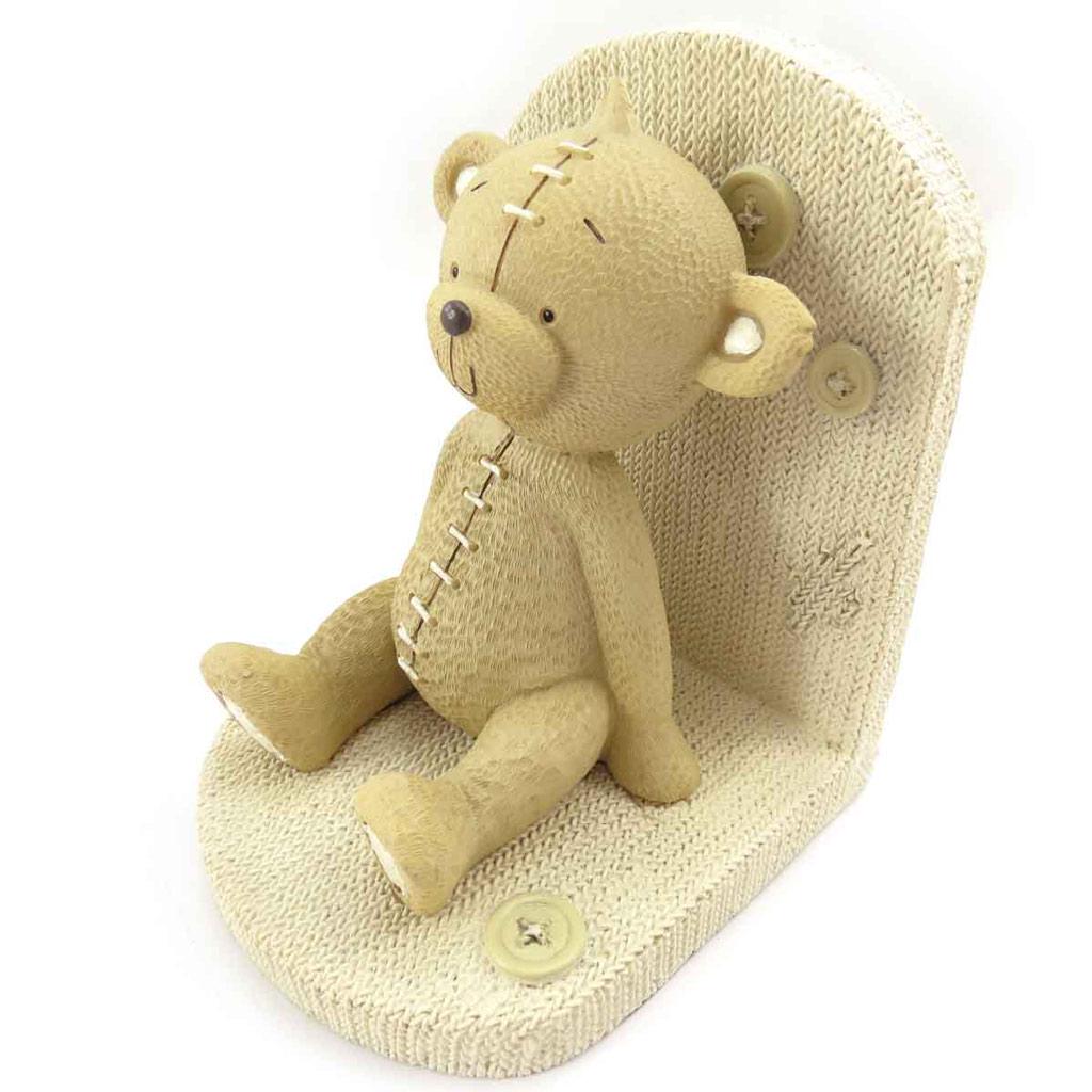 Les Trésors De Lily [J8385] - Paire de serre-livres 'Ours et Lapin' taupe beige