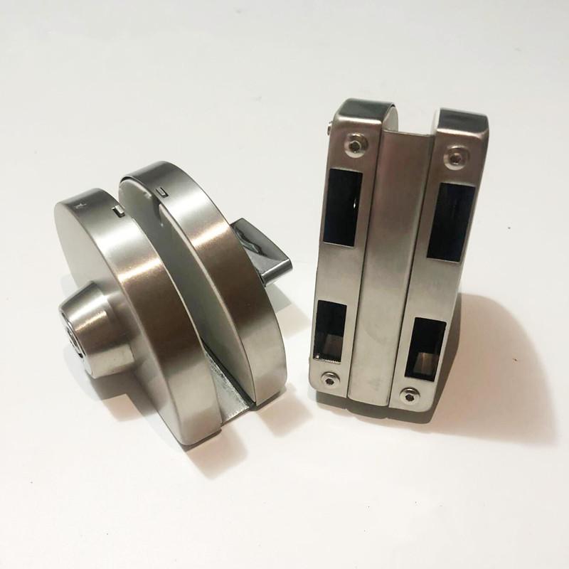 1 Set Double Open Glass Door Lock Stainless Steel Double Bolt Sliding Door Lock 10-12mm Office Glass Safety