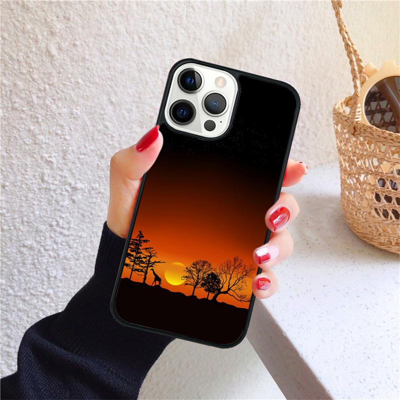 African Print Silicone Phone Case for iPhone 17 Air 16 PRO MAX 15 14 PLUS 12 11 13 Back Cover Fundas Shell Coque