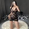 Sexy Underwear Sexy Low-cut Lace Perspective Sling Dress Slim-fit Pure Bed Gown