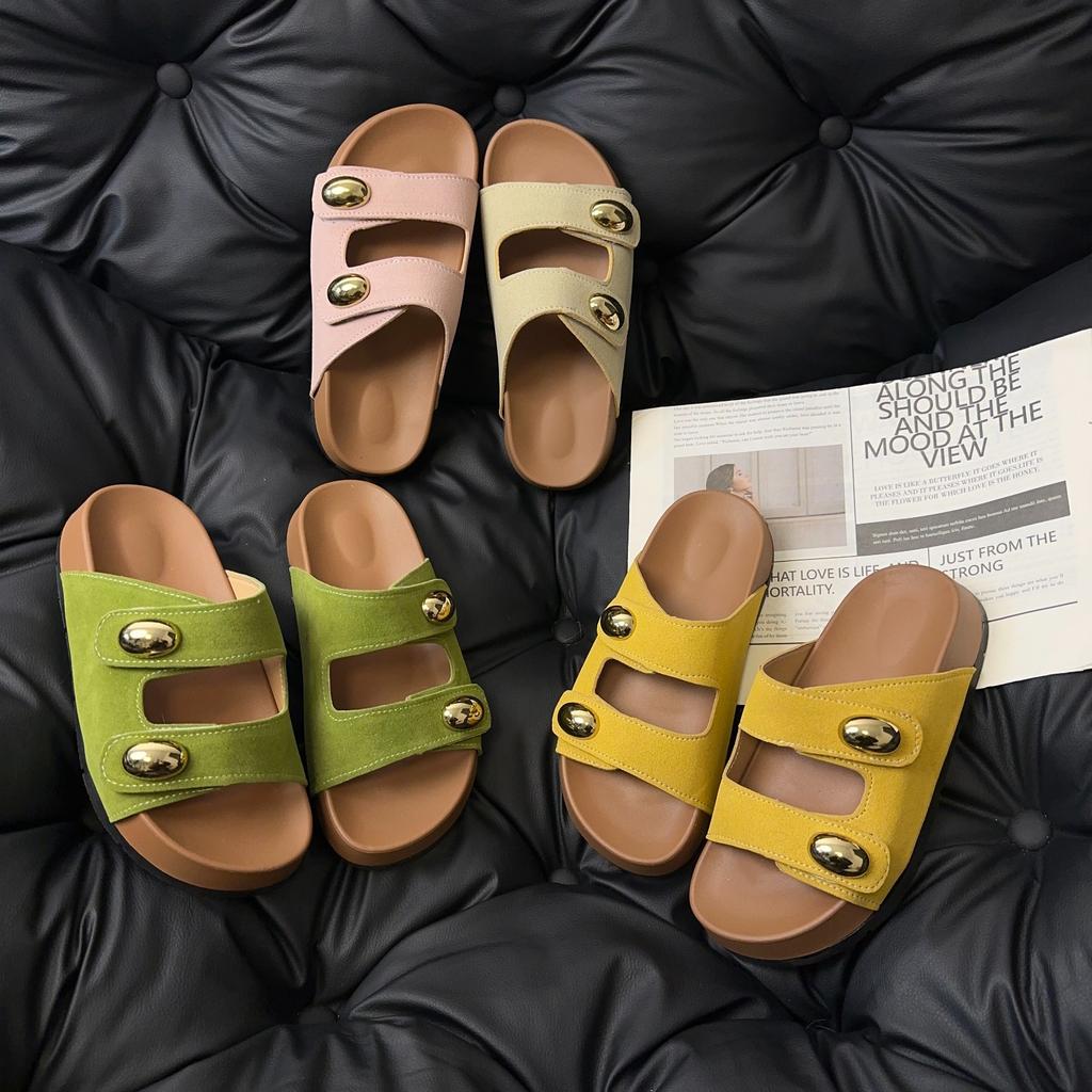 Fashion Shoes for Women Hot Sale Open Toe Women's Slippers Summer Rome Solid Outdoor Casual Flat Comfortable Slippers Zapatos De Mujer