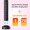 Sarmocare Electric Sonic Toothbrush with 6 Pcs Replacement Heads Rechargeable Waterproof Oral Care Electronic Tooth Brushes