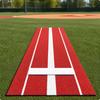 Outdoor Softball Pitching Mat with Rubber Portable Turf