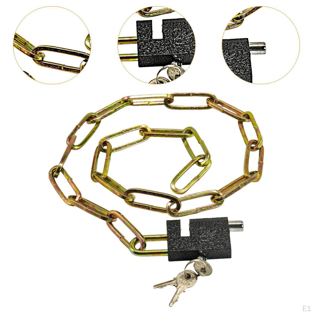 Bike Chain Lock Thickened Door Chains Multifunction Security for Doors