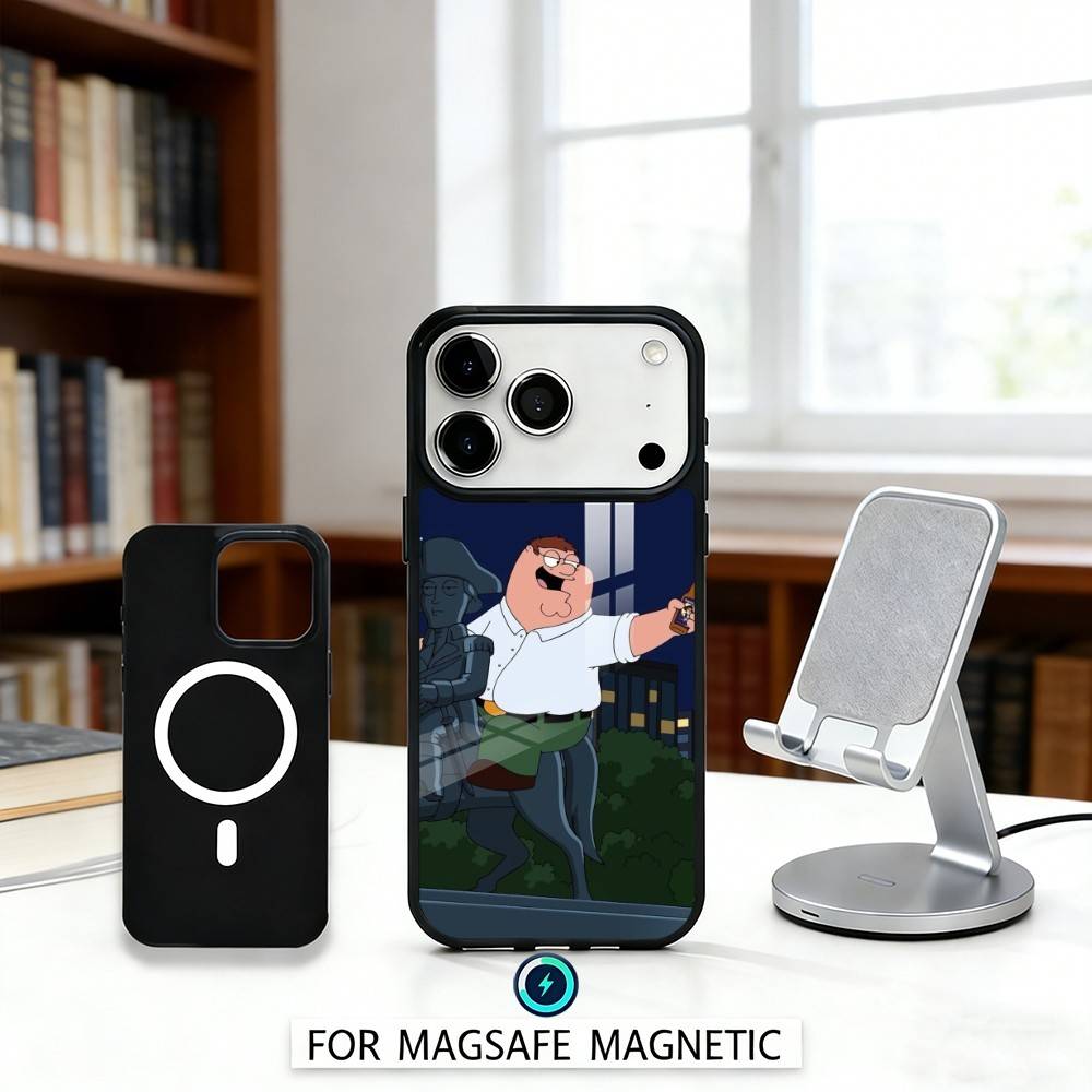 F-Family Funny G-Guy Phone Case For iPhone 17,16,15,14,13,12,Pro,Max For Magsafe Magnetic Wireless Charging