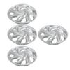 4 Pcs 14 Inch Wheel Hub Cap Universal Fit Silvery Wheel Hub Rim Cover for Cars Trucks Vans