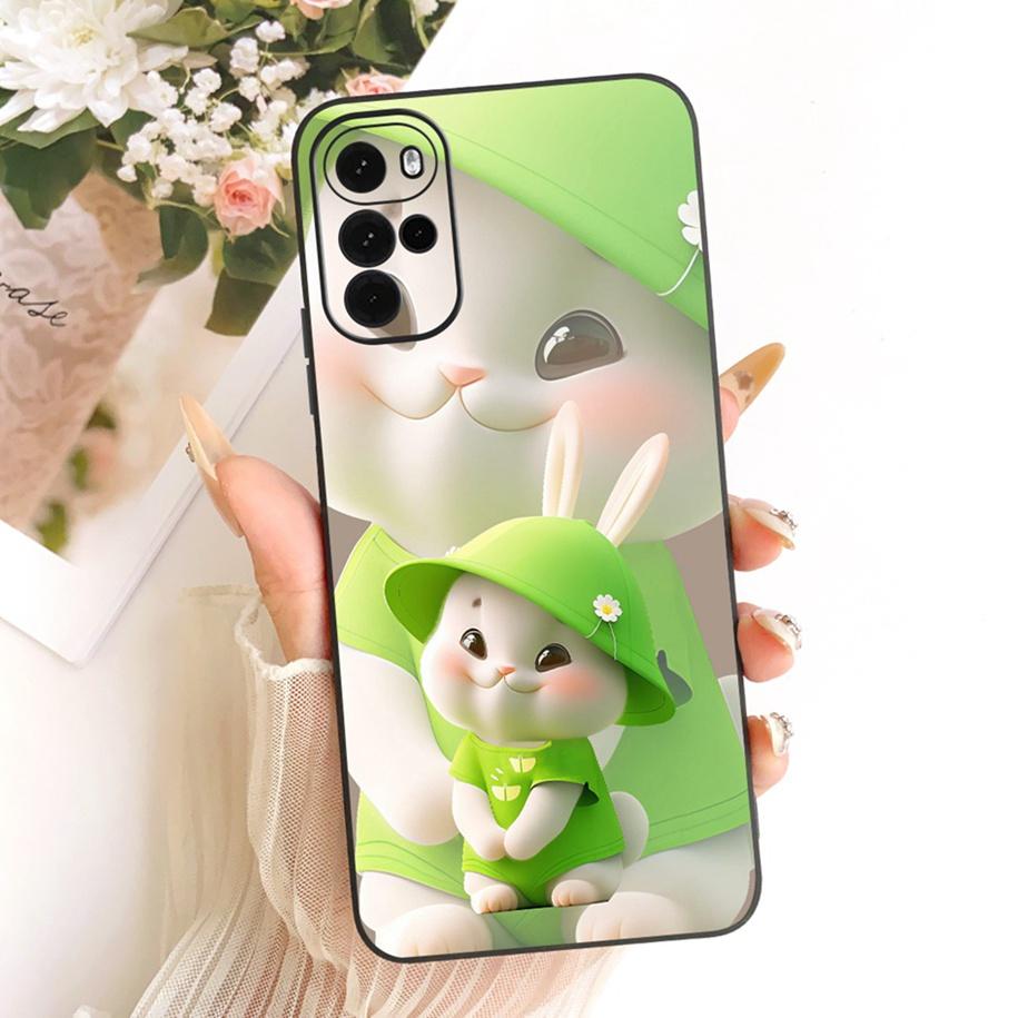 Für Motorola Moto G22 G32 G42 Hülle XT2231-1 XT2235-2 XT2235-2 Niedliche Katze Schmetterling Cartoon Weiche Hülle Für Moto G62 5G MotoG42 Capa