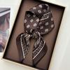 1pcs 70*70cm Elegant Luxury Square Scarf for Women Ladies Paceley Hijab Neckerchief Soft Stain Faux Silk Scarves Shawl Warps