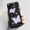 Handyhülle Für ZTE Blade A56 BladeA56 Pro Hülle Luxus Mode Schmetterling Blumen Schwarz Weiches TPU Silikon Schutzhülle Schale