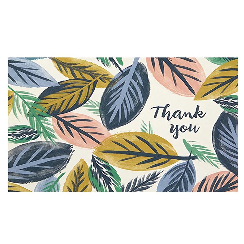 Pink 'Thank You' Cards - 50 Sheets/Pack for Gift Boxes, Decorations, and Postcards