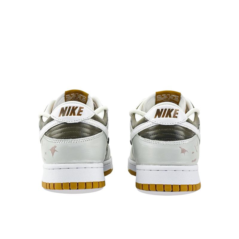 Nike Dunk Gilded Tundra Cushioning Abrasion Resistant Cushioning, Wear Resistant Low top Skateboard Shoes Unisex FQ6965-700(Team877- )