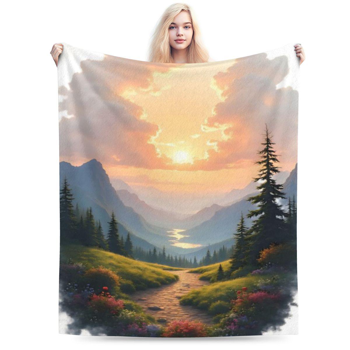 

Enchanted Sunset Shirt Version Custom Comfortable Gift An UltraSoft Micro Fleece Blanket 75x100cm 30x40in