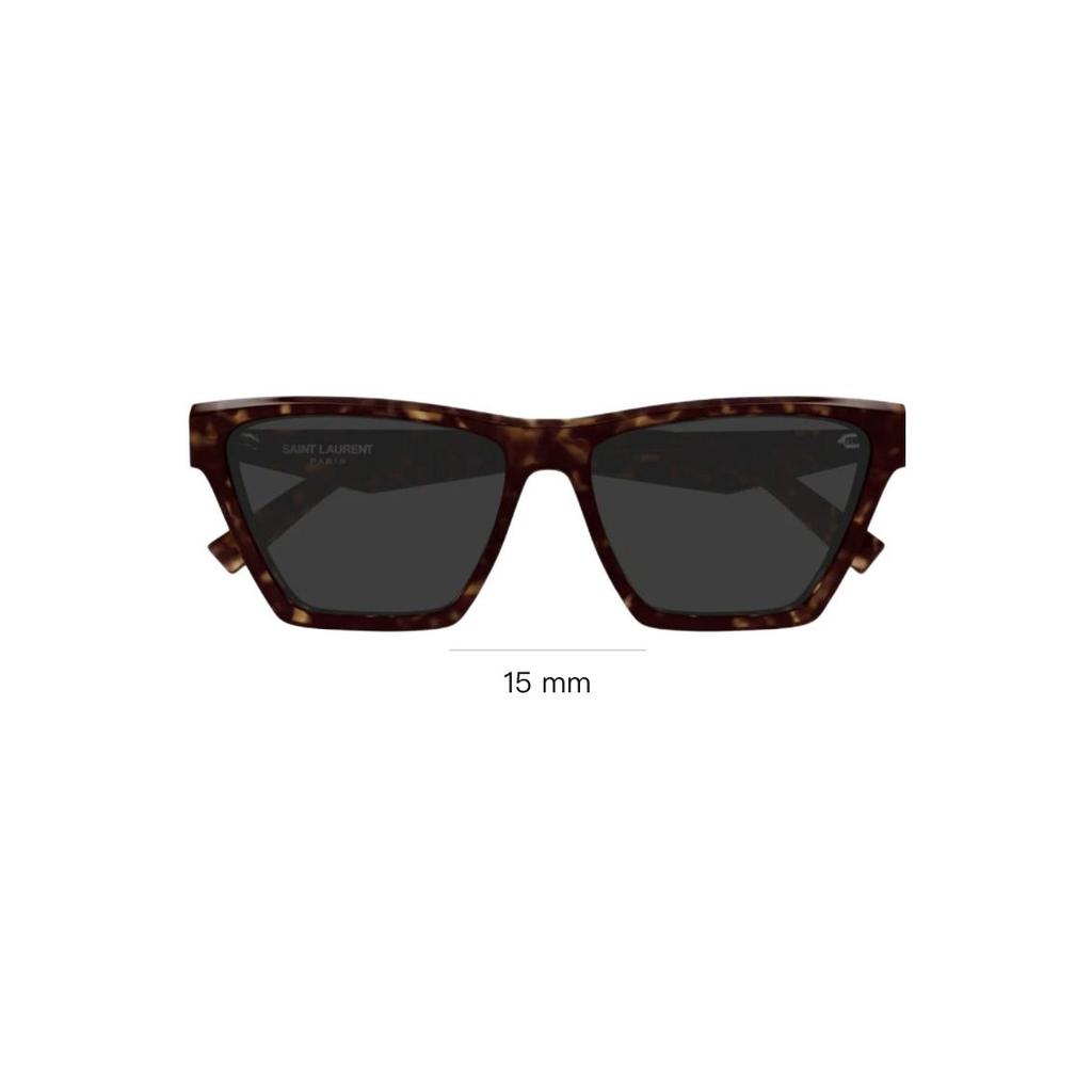 Saint Laurent Fashion Trend Irregular Shape Sunglasses Women Sunglasses Tortoise SLM103006