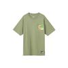 T Shirts Men's Green Crew Neck Moderate Straight Fit FB9787-386