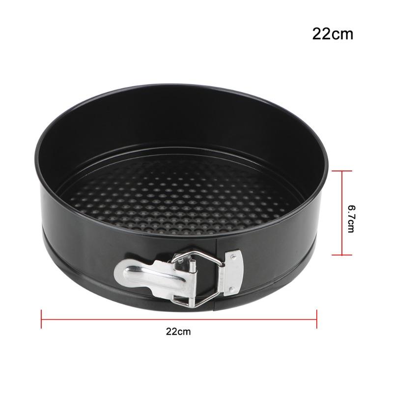 Nonstick Carbon Steel Cake Pan with Removable Bottom Ideal for Cheesecake and Bread Baking Oven and Air Fryer Safe Baking Tool