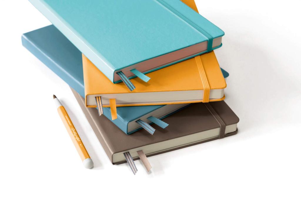 Leuchtturm Horizontal Stone Officially Imported Notebook, A5, Ruled, Blue, 363335,