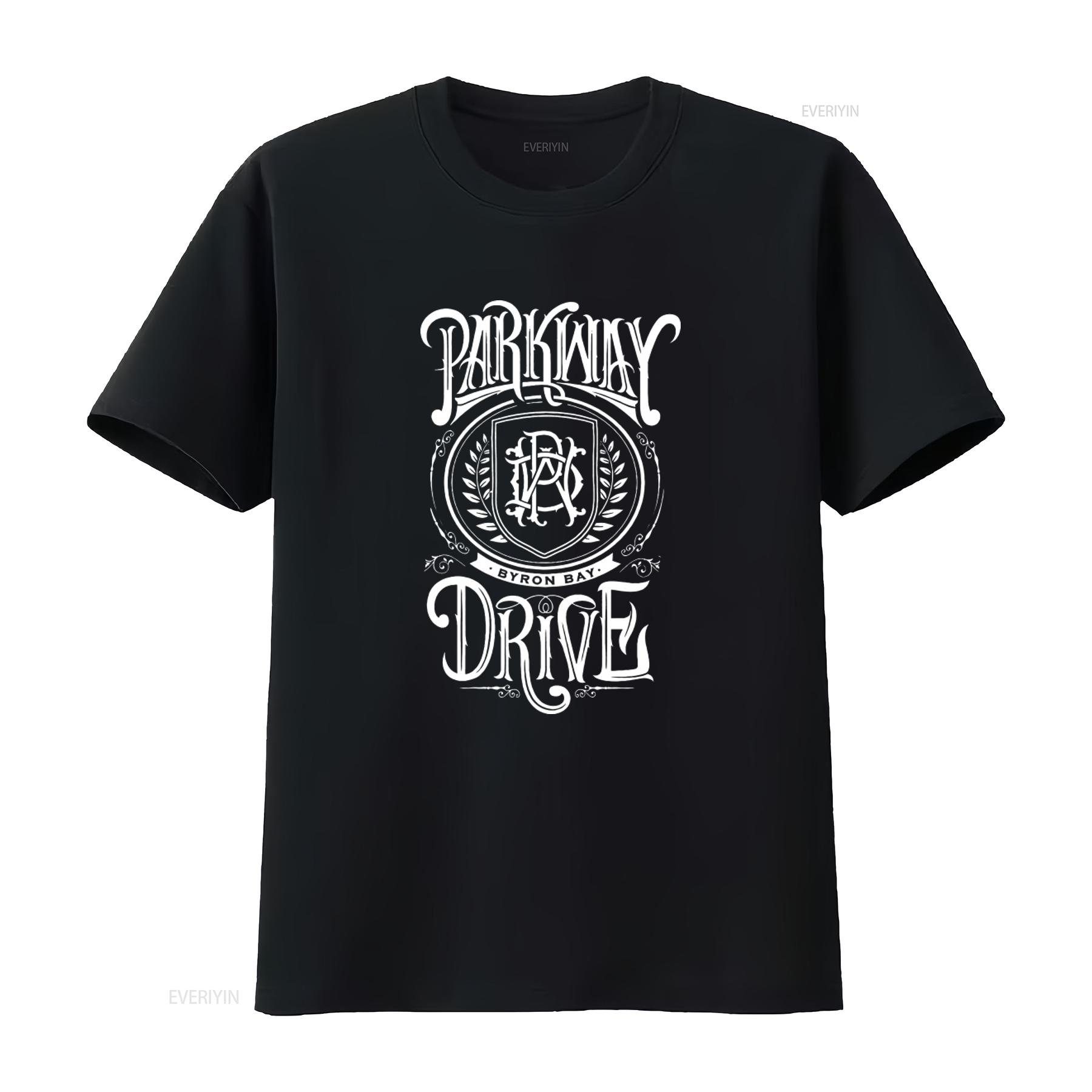 

Parkway Drive Byron Bay Hard Core Print T Shirt for Men and Women vintage Washed Unisex Versatile Soft homme Stretched 4XL