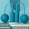 1 Pair Jump Rope Durable Fitness Cordless Weighted Jump Rope Portable Cordless Jump Rope Ball Bearing Exercise Equipment