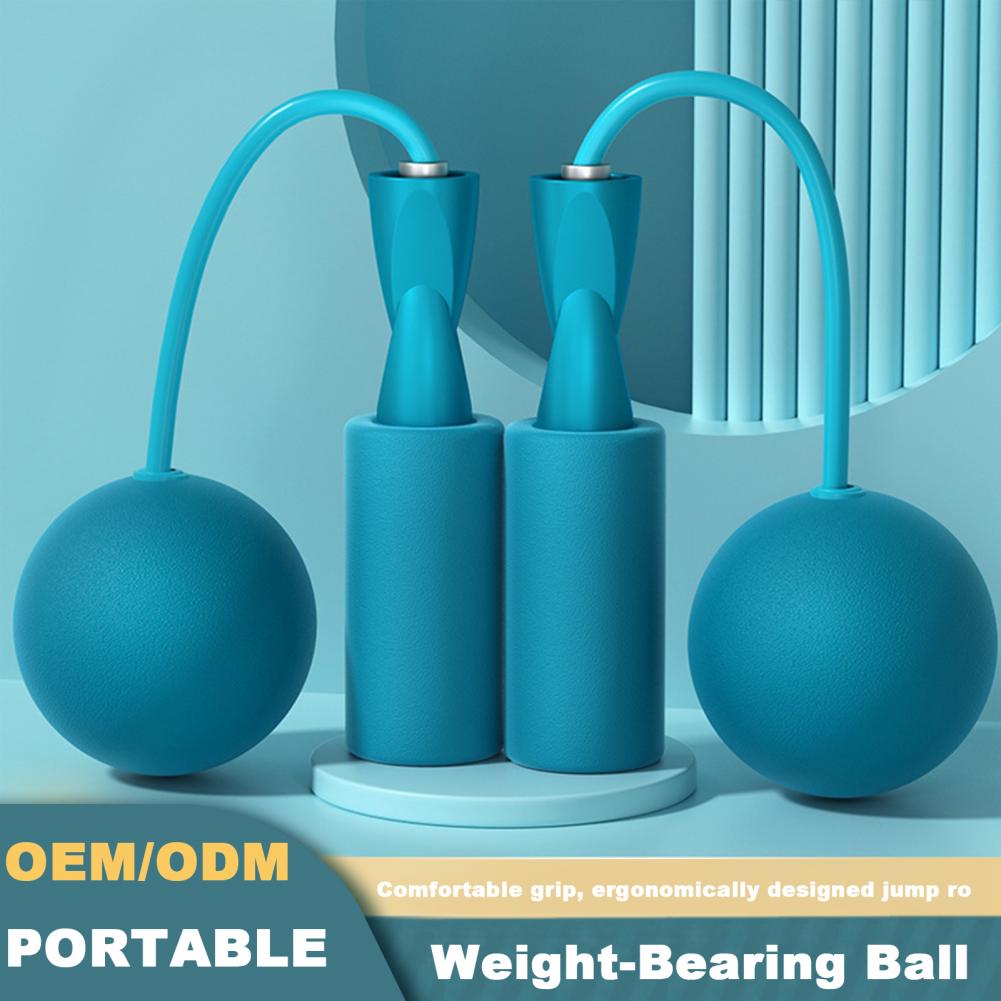 1 Pair Jump Rope Durable Fitness Cordless Weighted Jump Rope Portable Cordless Jump Rope Ball Bearing Exercise Equipment