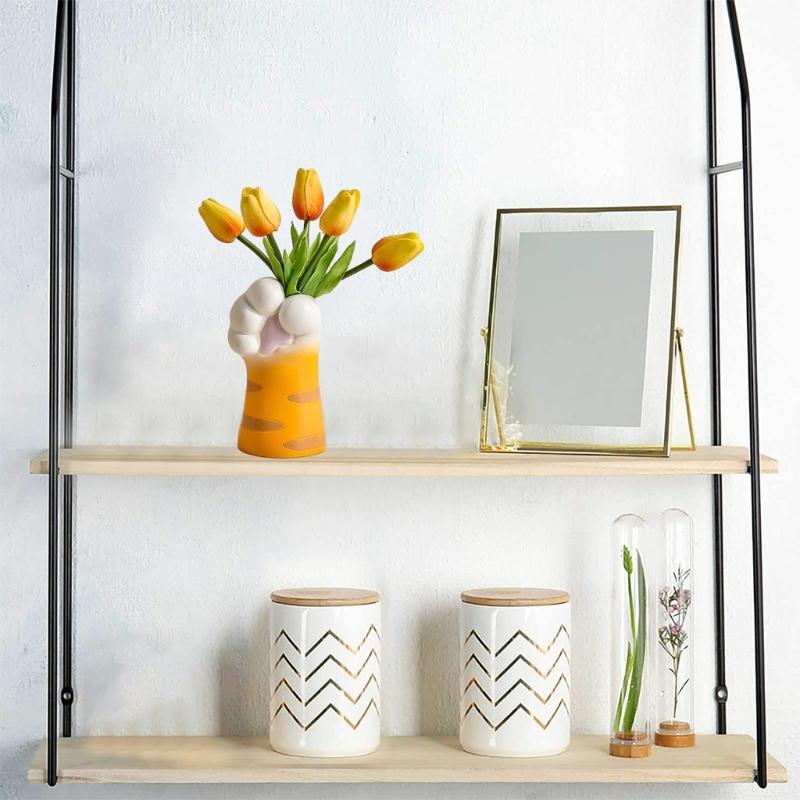 Geometric Cute  Claw Art Gypsum Silicone Mold Vase Storage Box Mold for Making Succulent  Flower  Pen Holder
