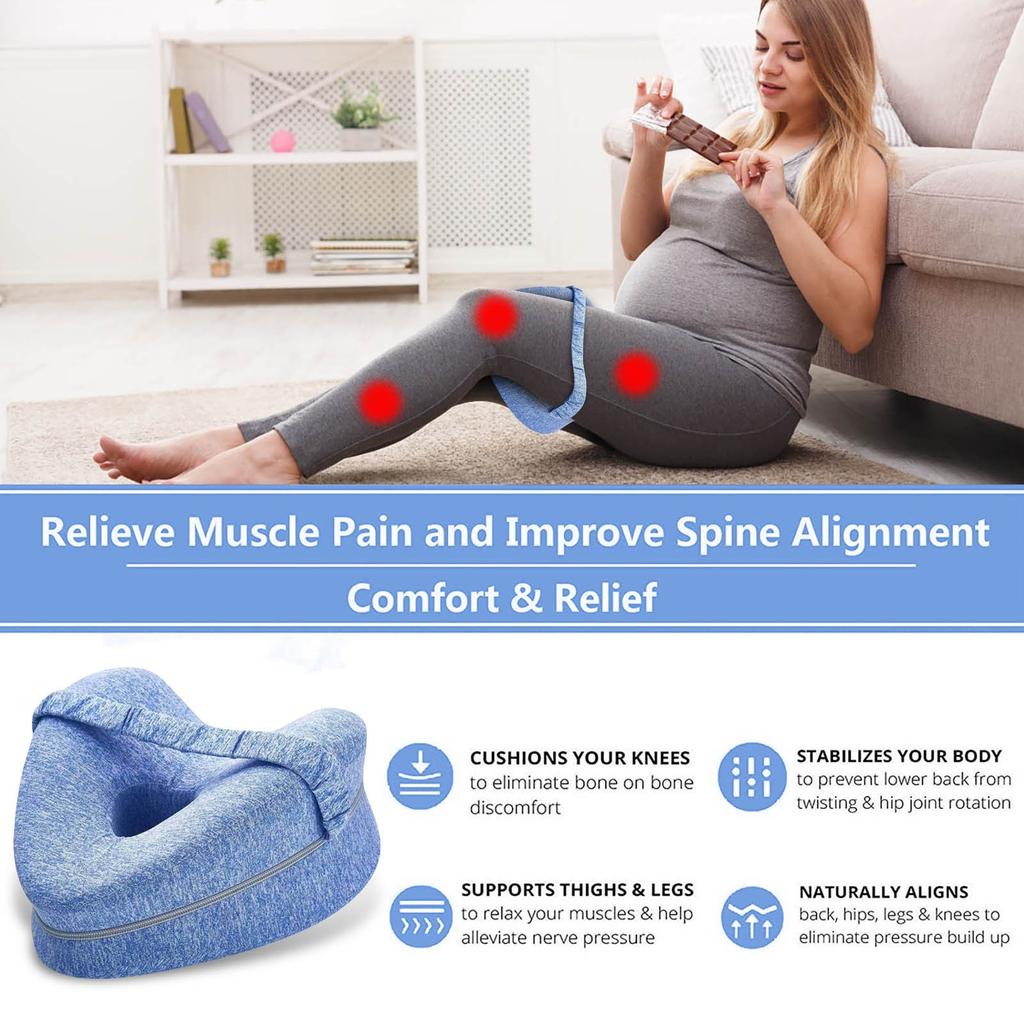 Heart-shaped Leg Pillow, Memory Foam Beautiful Leg Pillow Heart-shaped Knee Memory Pillow For Pregnant Women