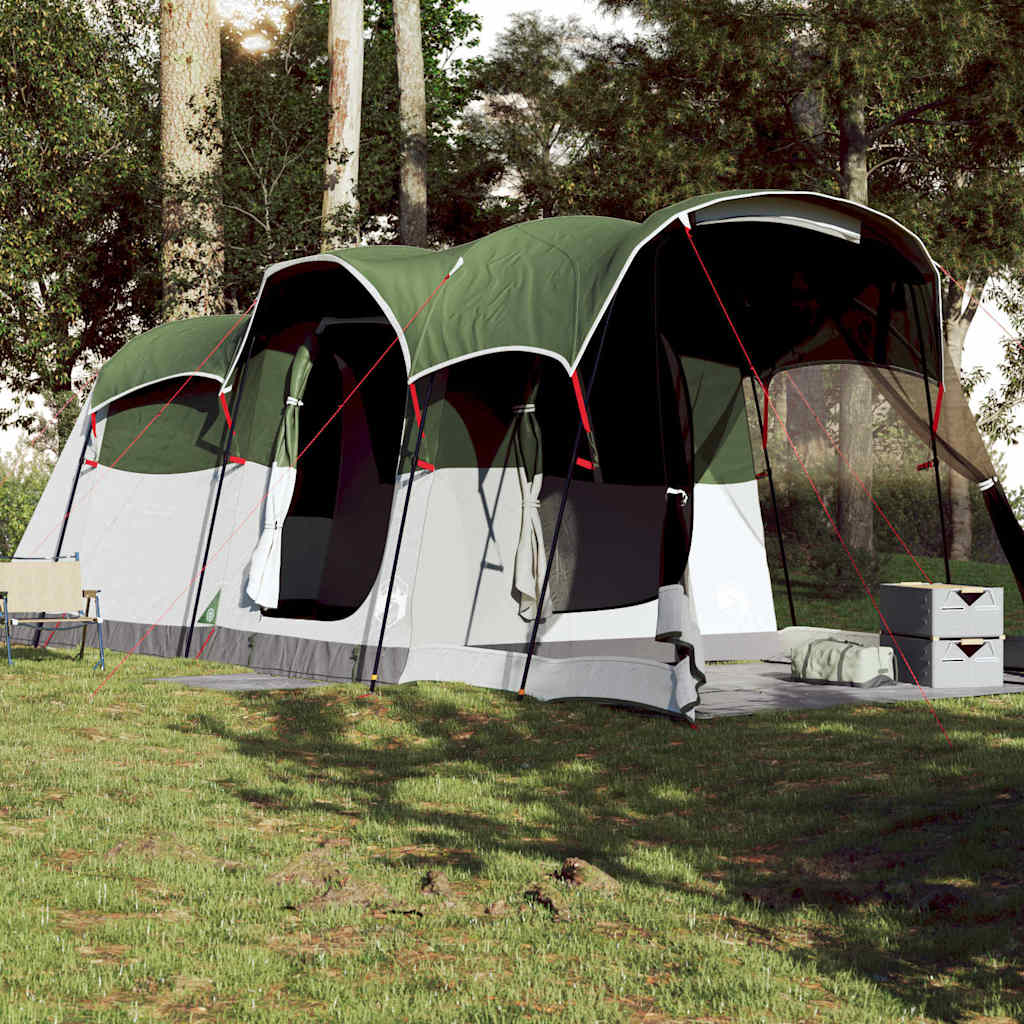 Tunnel Family Tent for 8 Persons Green Waterproof