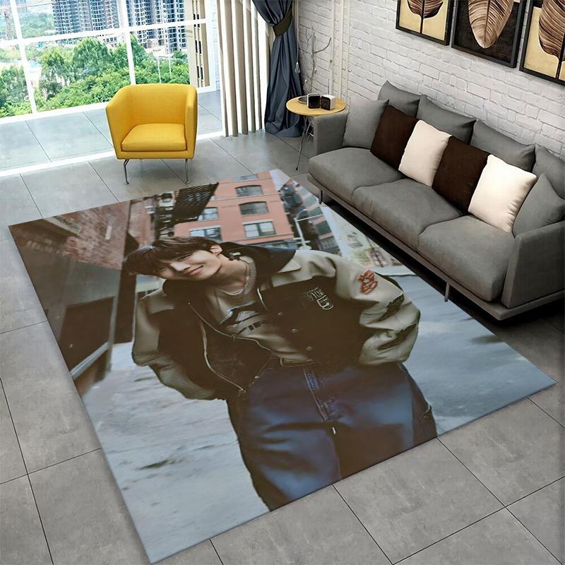 Kpop B-BTS Jung Hoseok J Hope Carpet Rug for Playroom Bedroom Living Room Sofa Home Decor,kid Area Rug Non-slip Floor Mat Gift